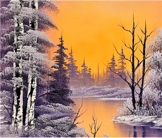 Bob Ross style Workshop At Dawns Alaskan Light 