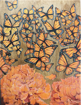 Vintage Monarchs Pack of Five Art Cards by Brianna Reagan
