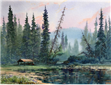 Plein Air Painting at Chena Hot Springs Resort