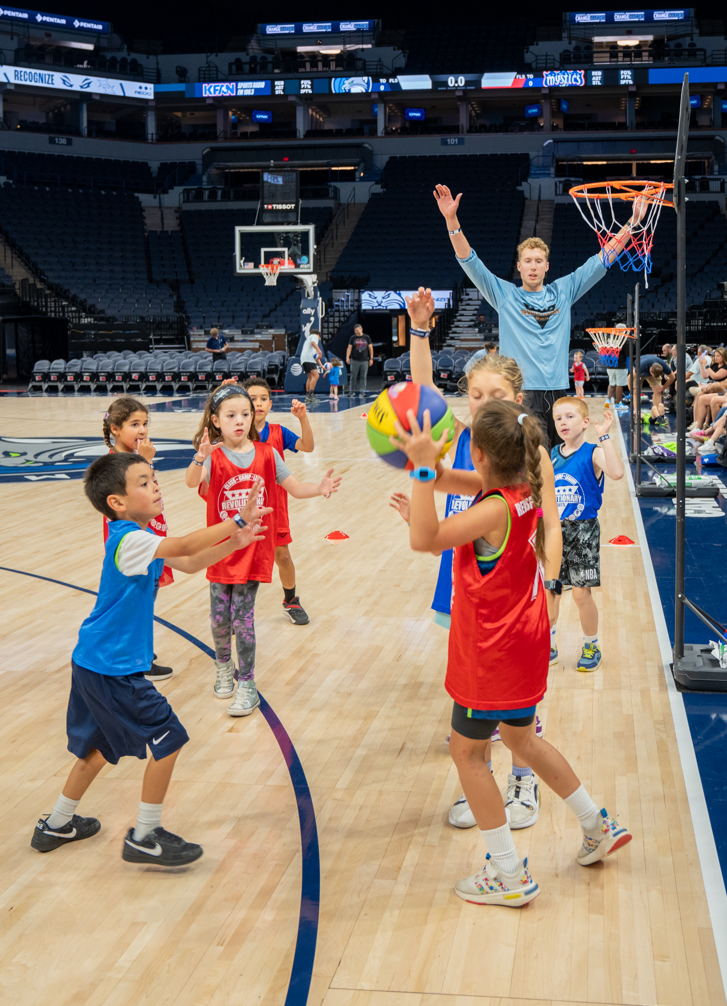 RevSports coach facilitating gameplay