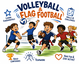 Volleyball & Flag Football Club (K-5): Q1-2