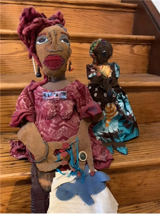 Hand-stitched Art Doll (Long Weekend)