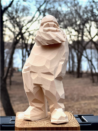 Scandinavian Flat Plane Figure Carving