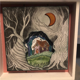 Scenic Diorama in Glass