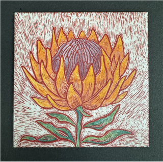 Enamel Paint Sgraffito