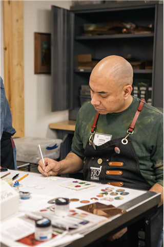 Painting with Enamel