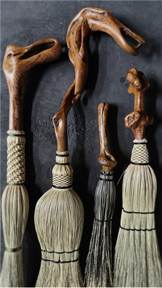 Found Object Brooms & Brushes