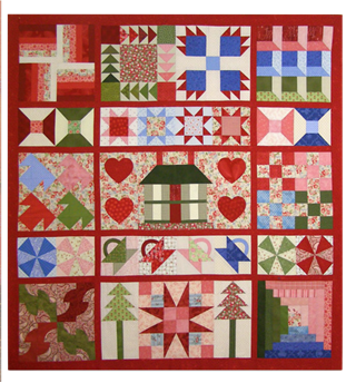 Patchwork Playbook Sampler Quilt