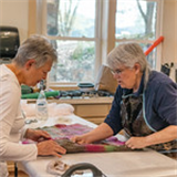 Silk Dyeing + Felt = Nuno Collage
