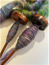 Carding for Spindle Play–Cops & Draws (Holiday in the Mountains)