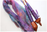Carding for Spindle Play–Cops & Draws (Holiday in the Mountains)