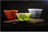 Vessel Trilogy in Fused Glass