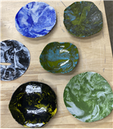 Vessel Trilogy in Fused Glass