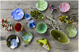 Vessel Trilogy in Fused Glass