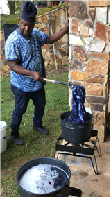 Traditional Yoruba Batik–Multiple Color Focus