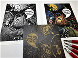 Relief Printmaking–Intro, Refresher & Alternative Techniques (Spooky Week)