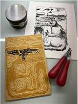 Relief Printmaking–Intro, Refresher & Alternative Techniques (Spooky Week)