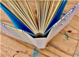 Sewn-board Binding with Marbled Papers