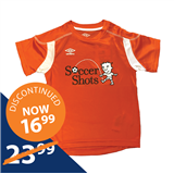 Soccer Shots Orange Youth Jersey