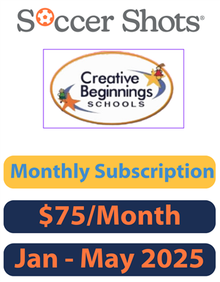 Creative Beginnings Preschool | Monthly Subscription | Jan - May 2025